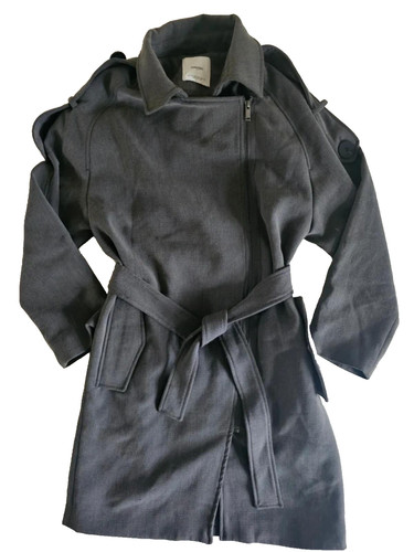 Mango coat grey long - mango,