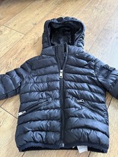 BOYS STONE ISLAND BLACK PUFFER COAT AGE 3-4 YEARS