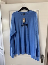 *New* Stussy Small Stock Pigment Dyed Long Sleeve Tee Size XL