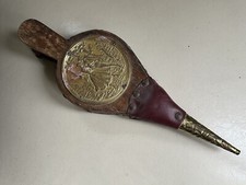 Vintage Wooden And Brass Fire