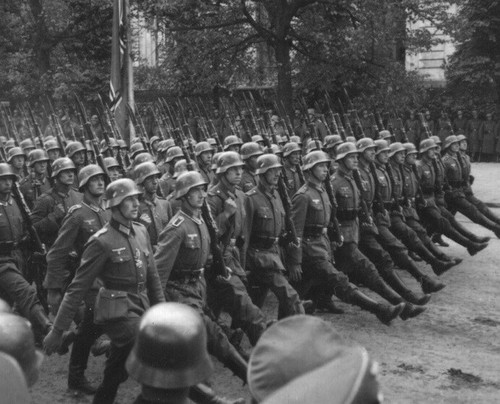 German soldiers marching - german,