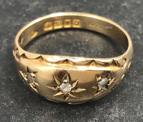 Antique 18ct gold diamond