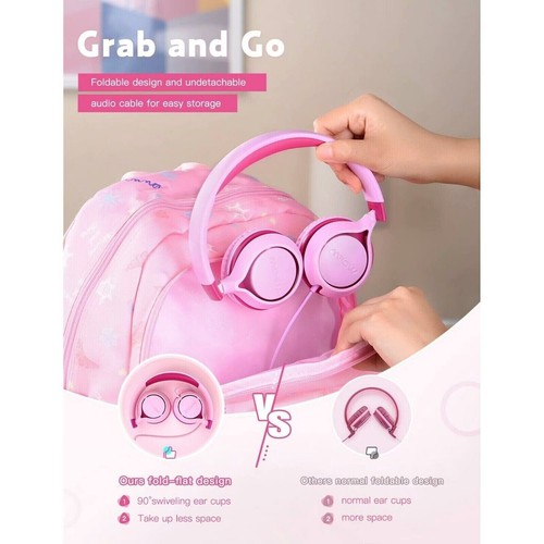 Mpow kids pink headphones - mpow, over