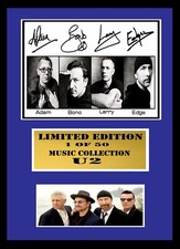 U2   SIGNED  FRAMED  DISPLAY