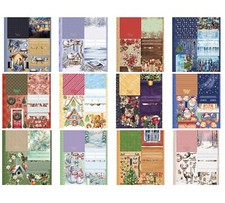 HUNKYDORY CHRISTMAS POP UP STEPPER CARD COLLECTION FOR CARDS & CRAFTS- 12 THEMES