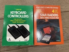 Atari 2600 Video games Console Keyboard Controllers and Star Raiders - Pristine!