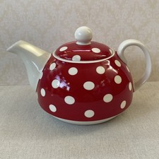 Red and white - white, polka