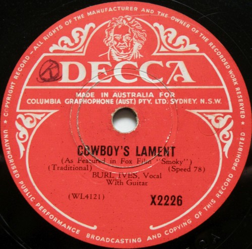 Burl ives 1946 cowboy - burl, *cowboy's