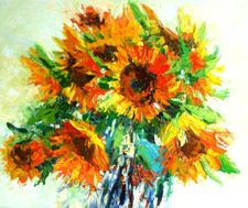 Sunflowers Abstract Interior