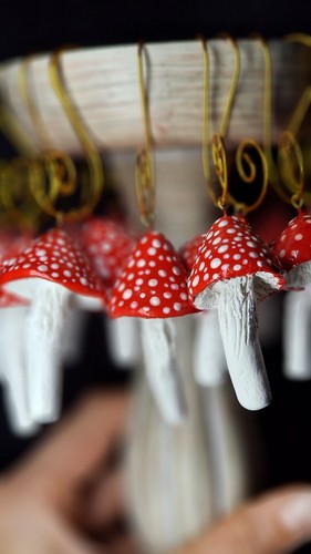 Toadstool mushroom clay - toadstool,