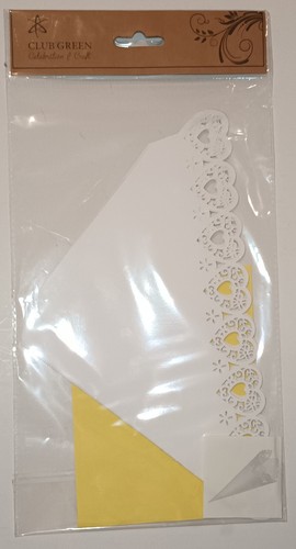 White kraft laser cut - laser,