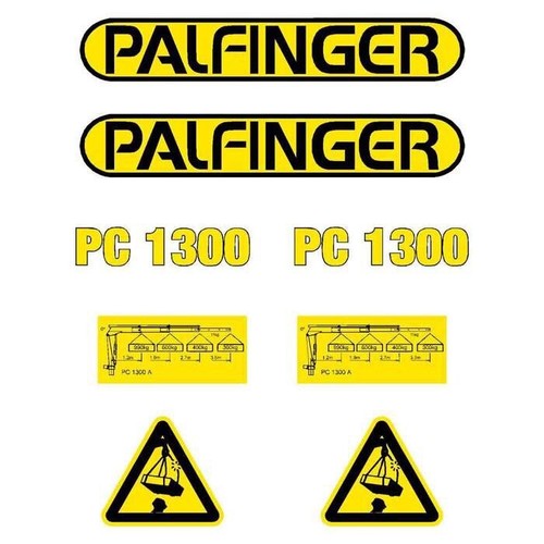 Decal sticker set palfinger - sticker,