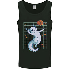 Axolotl Playing Volleyball Mens Vest Tank Top