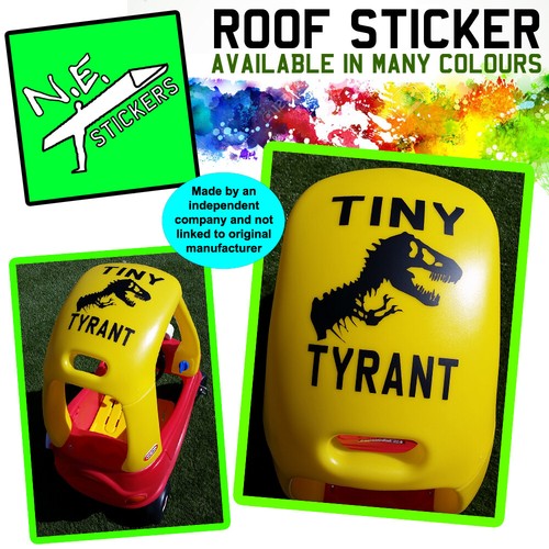 Tiny tyrant roof sticker sized - tyrant,