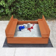 Kids sandpit with seating - seating, &