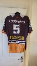 Brisbane Broncos Rugby League Shirt / Jersey. Player Issue Possibly Match Worn