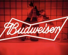 budweiser logo beer bar Neon