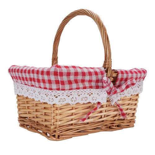 Wicker picnic basket - —wicker,
