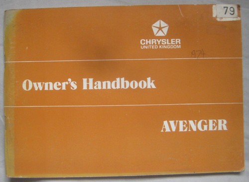 1974 chrysler hillman - hillman, avenger