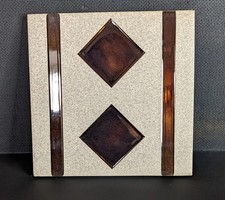 Vintage Floor Tile By Pilkington's Tiles "Grey Steel Artwork".