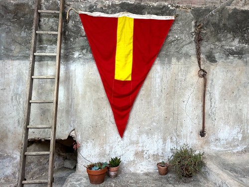 Vintage naval signal flag - vintage,