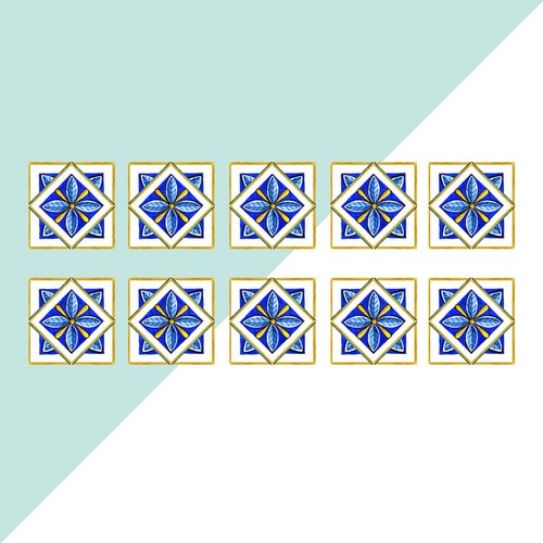 Pcs pack tile stickers - tile,