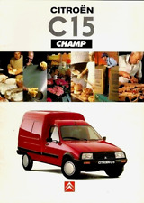 Citroen C15 Champ Van & Chassis Cab 1994-1995 UK Market Sales Brochure Visa
