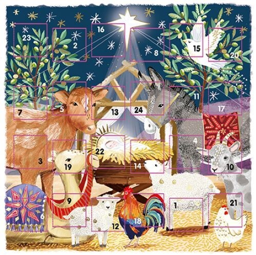 Traditional nativity stable - nativity,