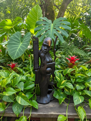 Vintage hand carved african - vintage,