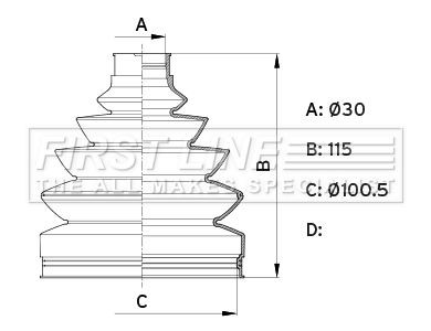 Drive shaft bellow kit - drive,