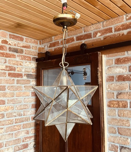 Antique moravian star pendant - antique,