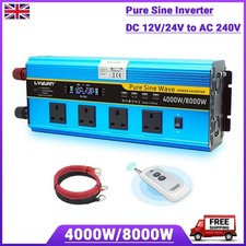12V 24V to 240V 4000W 8000W