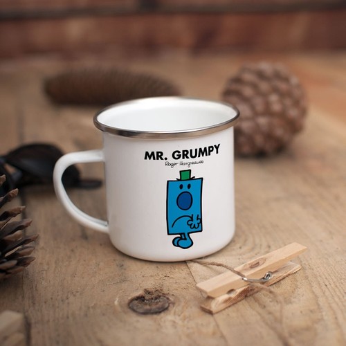 Men enamel mug grumpy - men,