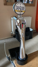 Beer font/pump. Perfect for man cave/home bar. Stainless steel. Refurbed