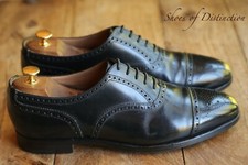 Crockett & Jones Winchester Black Leather Oxford Brogue Shoes UK 10 E US 11