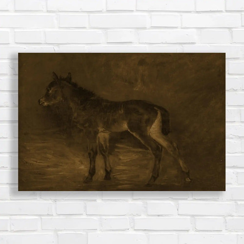 Moody horse pasture sepia - horse,