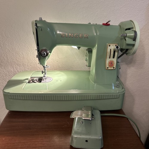 Vintage singer 185j green - singer,