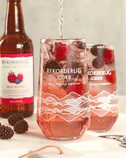2x Rekorderlig Cider Refreshingly Swedish One Pint 20oz Beer Glass Brand New M23