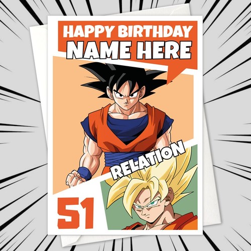 Personalised goku birthday - personalised,