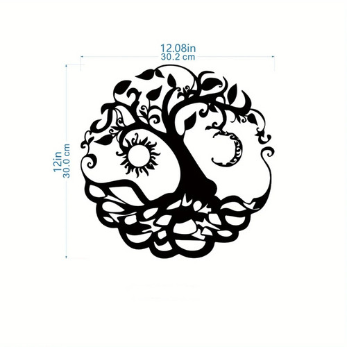 Tree life metal plaque - tree,