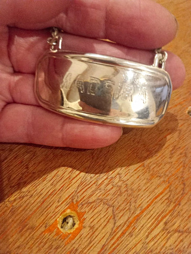 Silver plated s bottle - s,