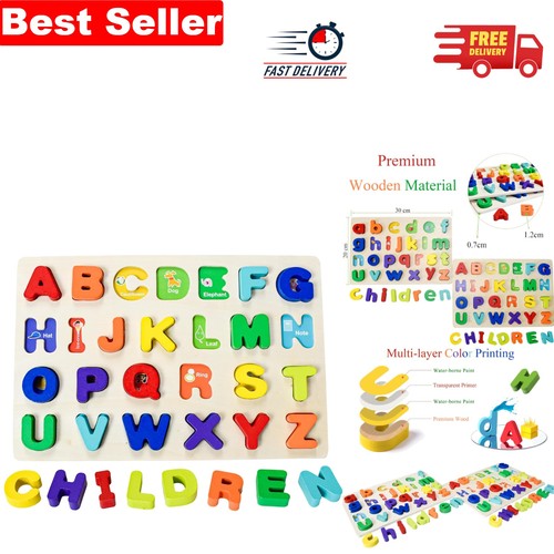 Colorful abc letters wooden - abc,