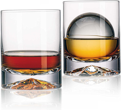 Hand blown crystal double old - blown,
