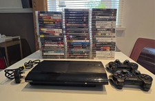 PS3 Console Slimline 500GB Bundle Joblot 65 Games