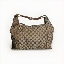 Vtg Gucci GG Canvas Large