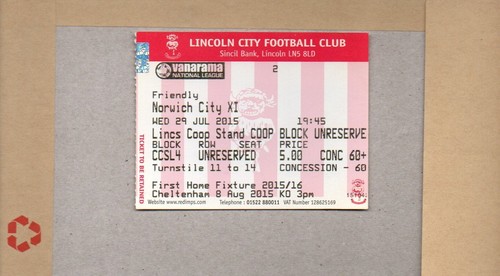 Used ticket lincoln city v - -,