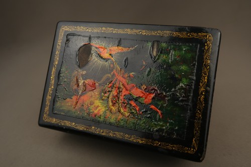 Antique russian lacquer - russian, papier
