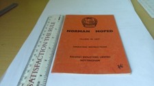 VINTAGE CLASSIC ORIGINAL NORMAN MOPED VILLIERS 3K UNIT OPERATING INSTRUCTIONS
