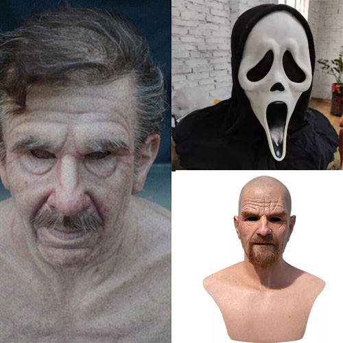 Halloween realistic old man - old,