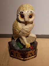 Vintage cast iron barn owl - vintage,